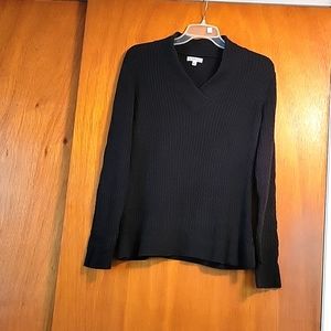 Croft & Barrow, Large, Black, v-neck sweater